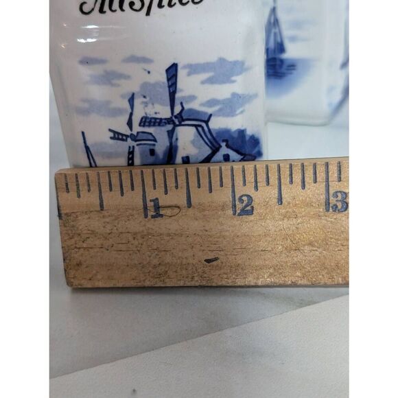 Onge Germany Antique Porcelain Condiments Spice Canister with Lids - Picture 7 of 10